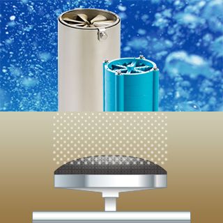 アクアブラスターとディフューザー(散気管)の比較