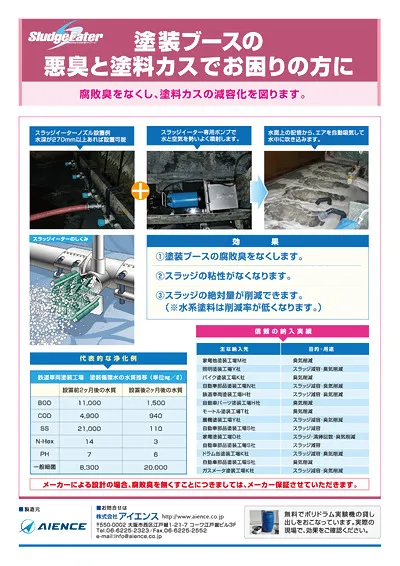 塗装ブースの悪臭と塗料カスでお困りの方に